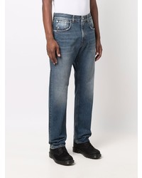 7 For All Mankind Mid Waist Straight Jeans