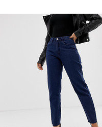 Missguided Petite Mom Jean In Blue