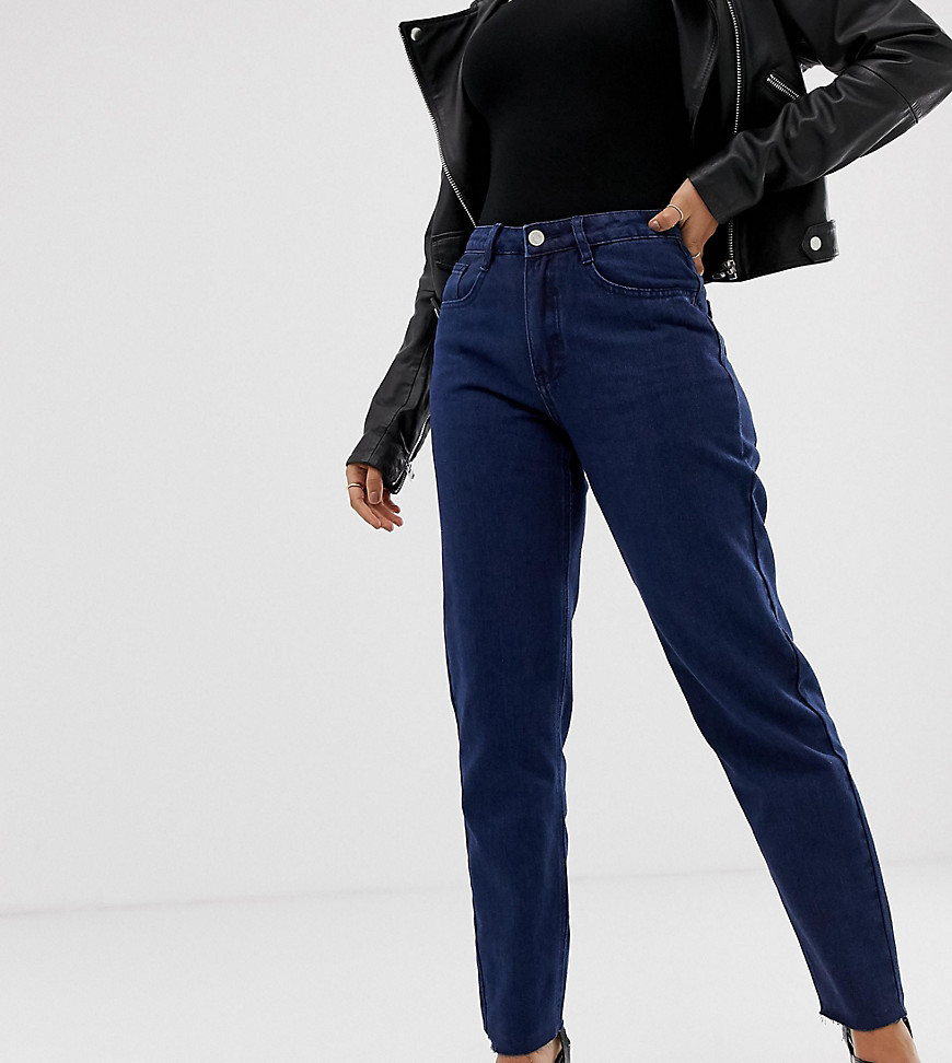 navy blue mom jeans
