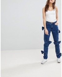Glamorous Mom Jeans With Bow Details