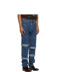 Y/Project Navy Classic Multi Cuff Jeans