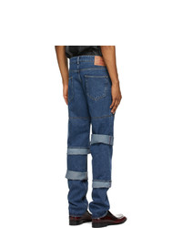 Y/Project Navy Classic Multi Cuff Jeans