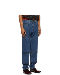 Y/Project Navy Classic Multi Cuff Jeans