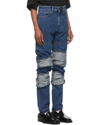 Y/Project Navy Classic Multi Cuff Jeans
