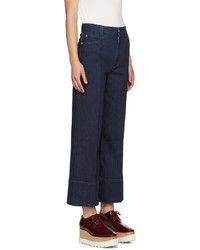 Stella McCartney Navy Crop Jeans