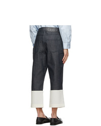Loewe Navy Fisherman Jeans