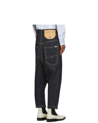 Lanvin Navy Low Crotch Jeans
