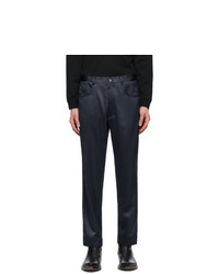 Daniel W. Fletcher Navy Satin Jeans