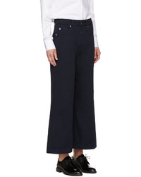 EACH X OTHER Navy Wide Leg Jeans