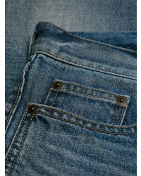 Saint Laurent Paint Detail Slim Jeans