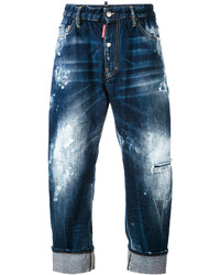 DSQUARED2 Paint Splatter Loose Fit Jeans
