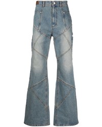 Andersson Bell Panel Detail Washed Denim Jeans