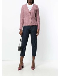 Miu Miu Patch Detail Cropped Jeans