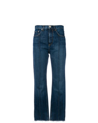 rag & bone/JEAN Pin Tuck Detail Cropped Jeans