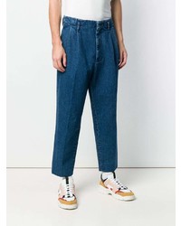 Ami Paris Pleated Denim Trousers