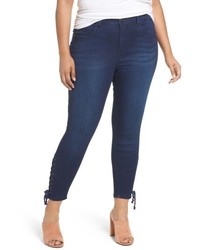 Melissa McCarthy Plus Size Seven7 Lace Up Pencil Leg Jeans