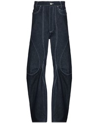 LUEDE R X Future Icons Contrast Stitching Loose Fit Jeans