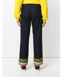 Mira Mikati Rainbow Hem Straight Jeans