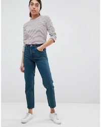 ASOS DESIGN Recycled Florence Authentic Straight Leg Jeans In Fanchon Green Cast Wash