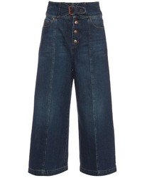 RED Valentino Redvalentino High Waisted Wide Leg Jeans