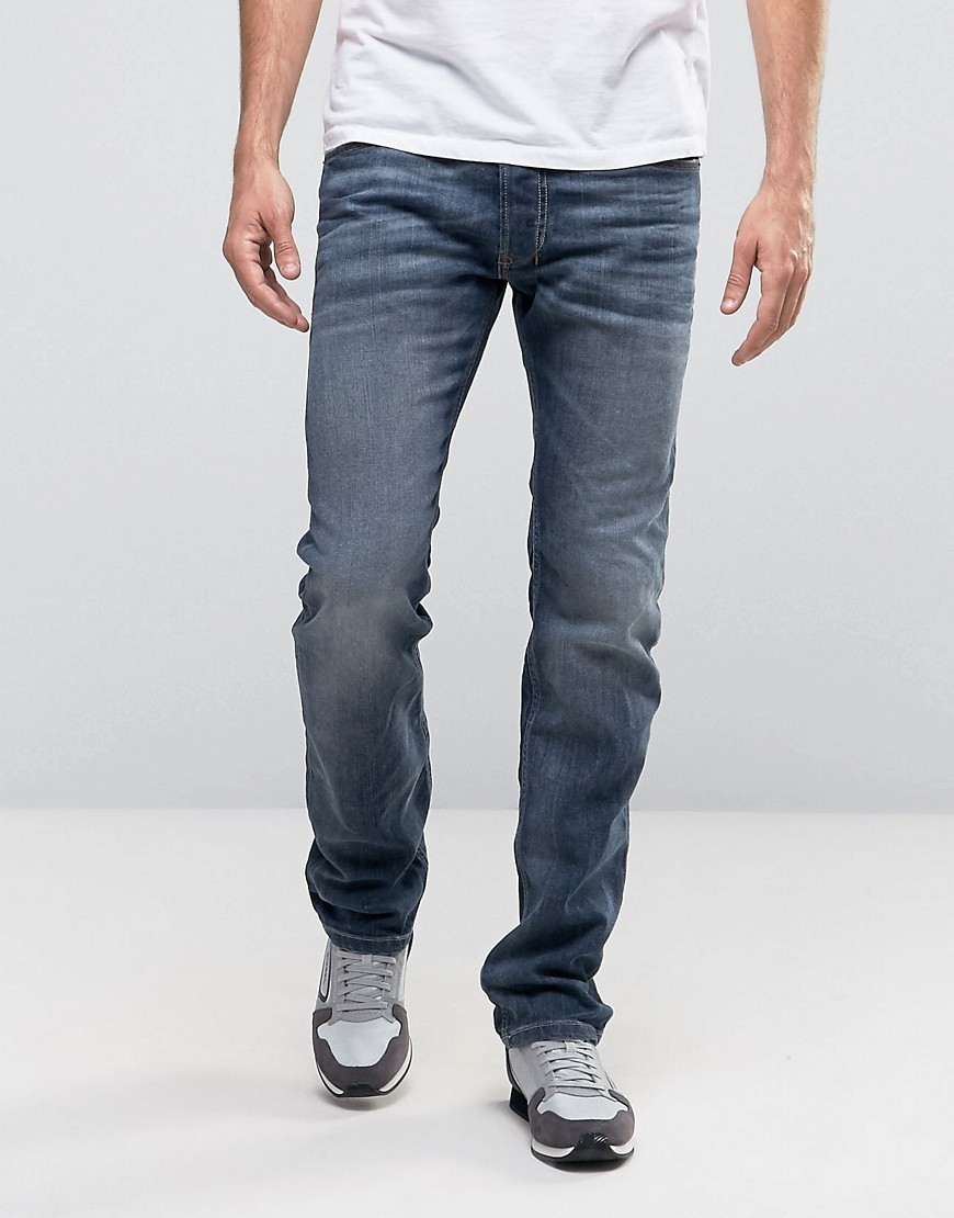 Diesel Safado 0885jk Straight Fit Jeans In Grey, $87 | Asos | Lookastic