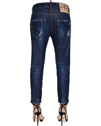 Dsquared2 Scratched Cool Girl Cropped Denim Jeans