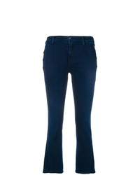 J Brand Side Buttons Cropped Jeans