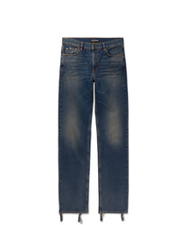 Balenciaga Skinny Fit Distressed Denim Jeans