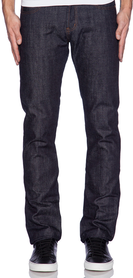 Naked Famous Denim Skinny Guy Unsanforized Natural Indigo Selvedge Oz Intrue Indigo