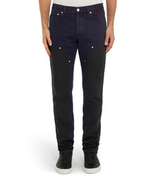Givenchy Slim Fit Contrast Panelled Denim Jeans