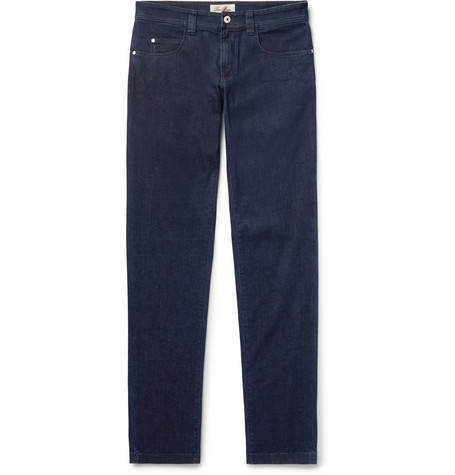 Loro Piana Slim Fit Cotton And Cashmere Blend Denim Jeans, $731 