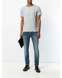 Saint Laurent Slim Fit Faded Jeans