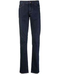 Canali Slim Fit Logo Patch Jeans