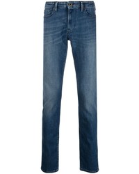 Emporio Armani Slim Fit Logo Patch Jeans