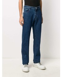 Raf Simons Slim Fit Zip Detail Jeans