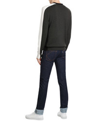 Kenzo Slim Jeans With Cuffed Ankles