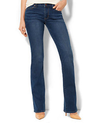 New York & Co. Soho Jeans Curvy Bootcut Rich Indigo Blue Wash Tall