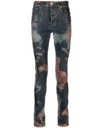 purple brand Spray Pattern Slim Fit Jeans