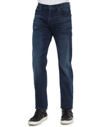 7 For All Mankind Standard Fit Marine Denim Jeans Dark Indigo