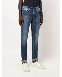 Dondup Stonewashed Mid Rise Jeans