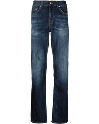 7 For All Mankind Stonewashed Straight Leg Jeans