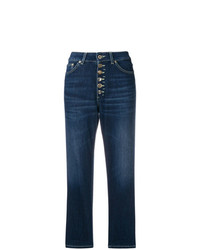 Dondup Straight Cut Cropped Jeans