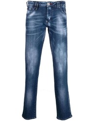 Philipp Plein Straight Cut Stonewashed Jeans