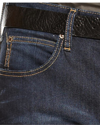 Armani Jeans Straight Fit Jeans Medium Dark Blue Wash