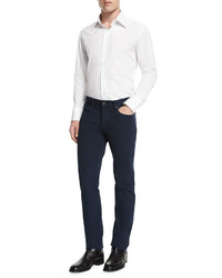 Tom Ford Straight Fit Solid Wash Denim Jeans Navy