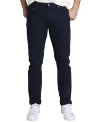 Jachs Straight Fit Stretch Cotton Twill Pants In Navy At Nordstrom