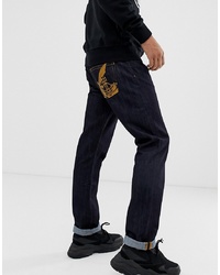 Vivienne Westwood Straight Jeans In Blue With Orb Logo