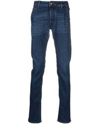 Hand Picked Straight Leg Cotton Blend Jeans