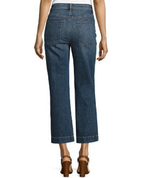Eileen Fisher Straight Leg Cropped Jeans