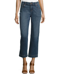 Eileen Fisher Straight Leg Cropped Jeans